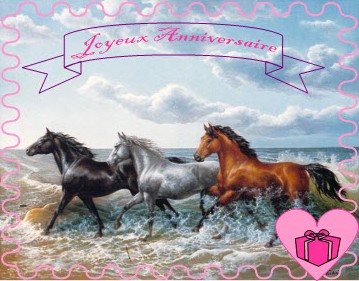 Joyeux anniversaire cheval | Carte de vœux